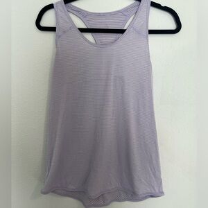 Lavender Lululemon Striped Tank Top